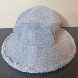 Hat Attack Frayed Bucket Hat in Light‎ Grey